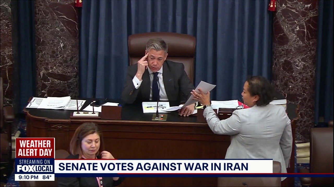 US Senate votes against war in Iran