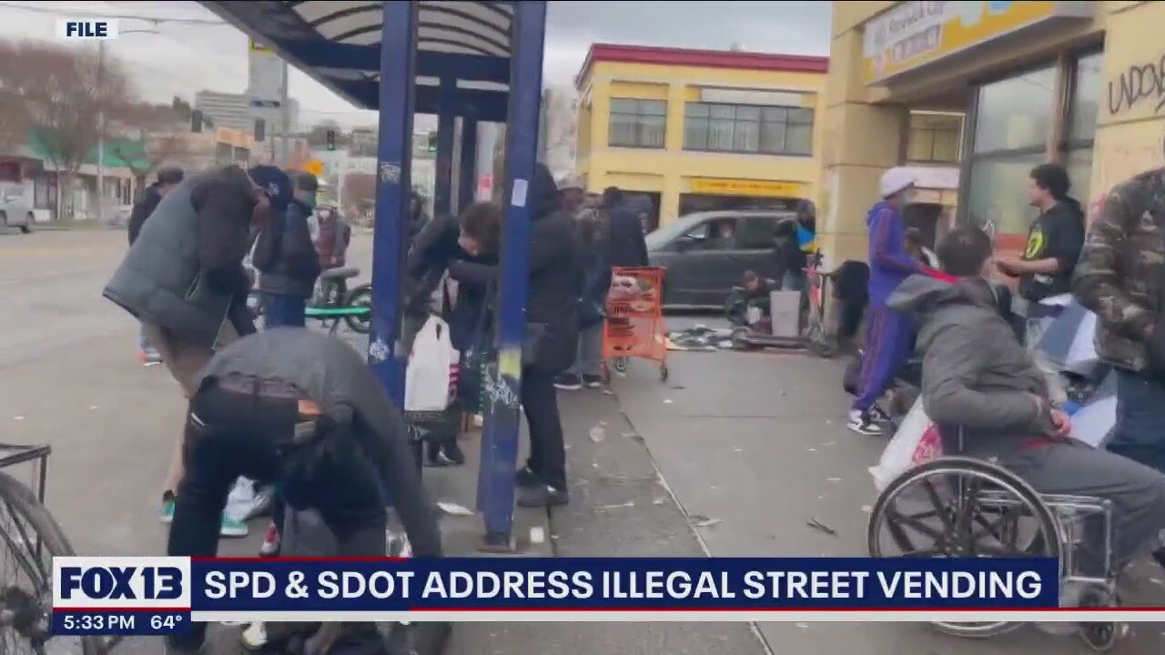 Seattle Police, DOT looking to address illegal street vending in CID