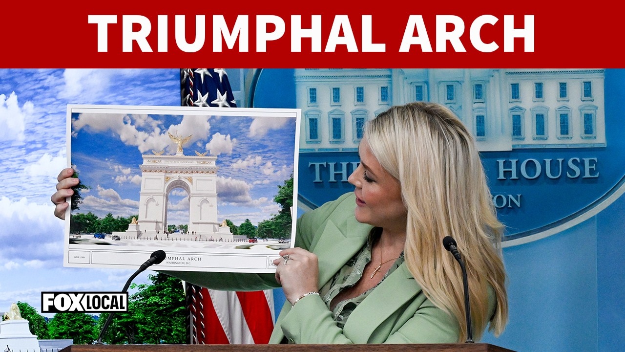 FULL PRESS BRIEFING: White House reveals Triumphal Arch rendering | April 15, 2026
