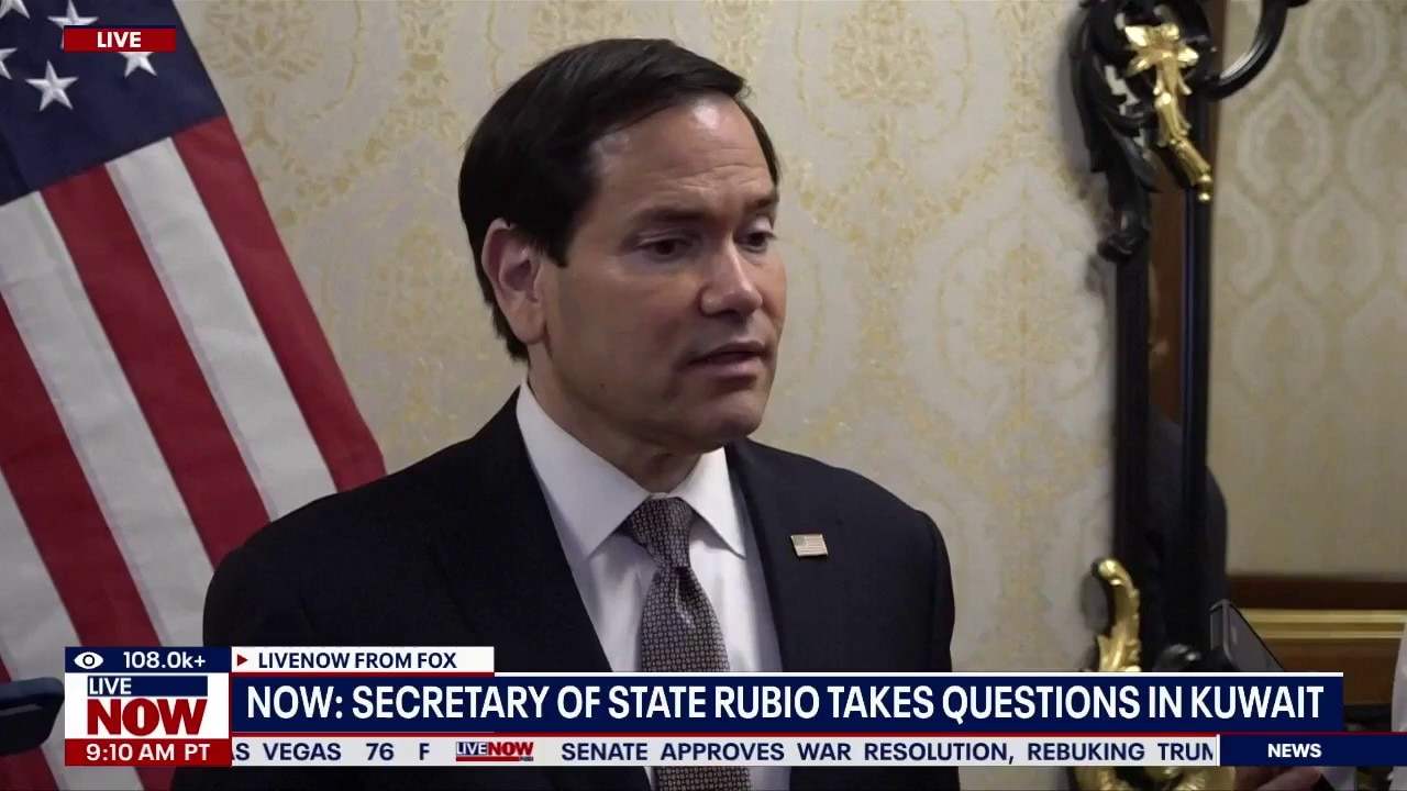 Rubio speaks after meeting with Middle East leaders