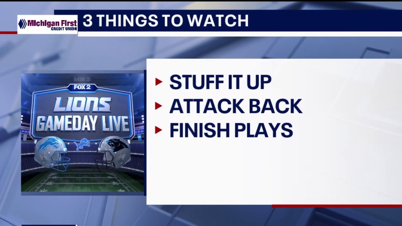 3 keys to a Lions victory over the Panthers