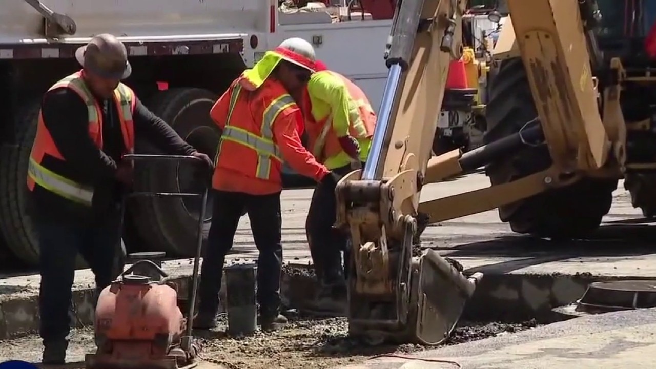 LADWP crews reopen Sunset Blvd. overnight