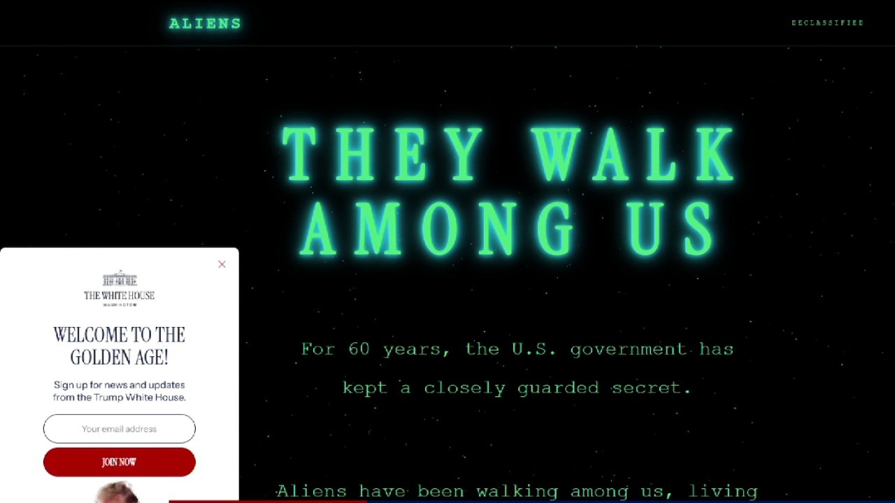 White House launches "Aliens" website that tracks arrests