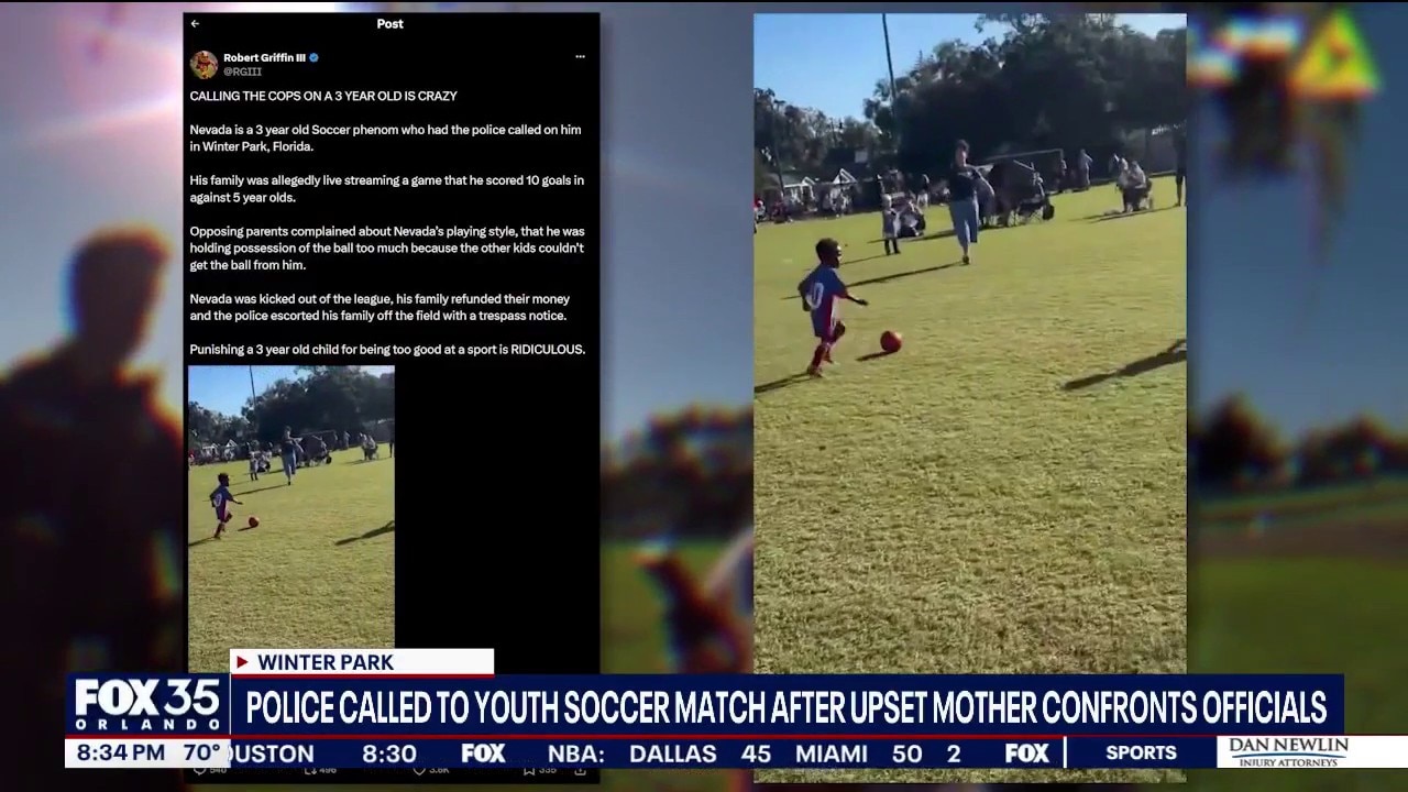 Florida police called to youth soccer match for dispute involving 3-year-old player