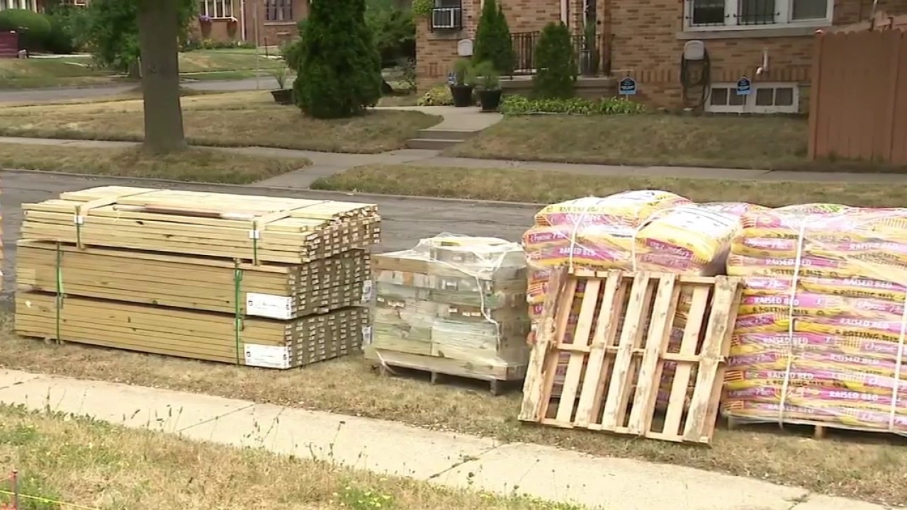 Community garden in Rufus King neighborhood