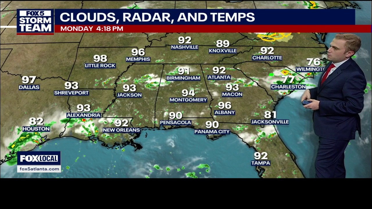 Monday afternoon forecast