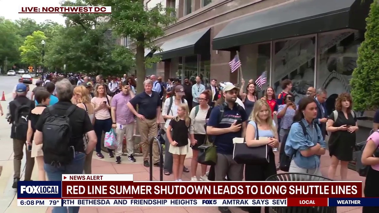 RED LINE SUMMER SHUTDOWN BEGINS: Huge crowds & long delays for Montgomery County commuters