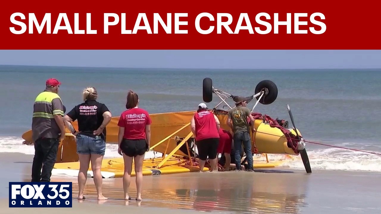 Small plane crashes off coast of New Smyrna Beach