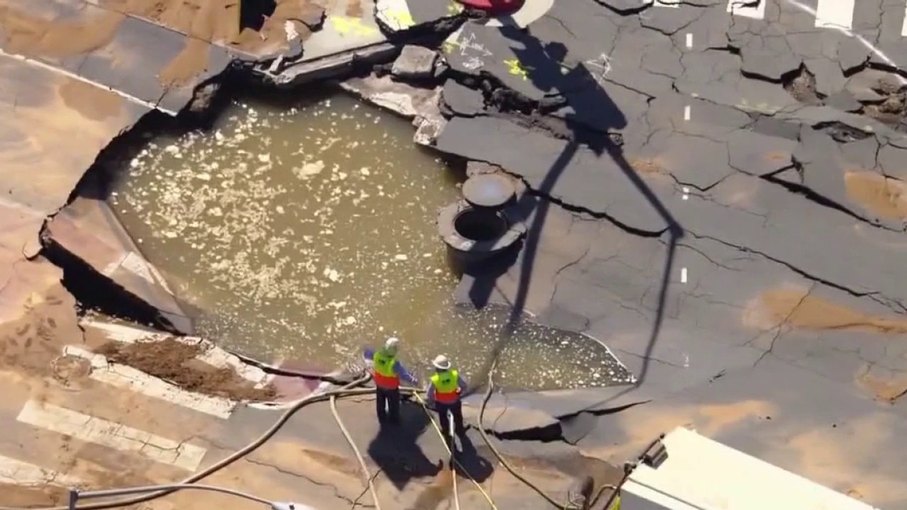 Massive water main break repairs underway in WeHo
