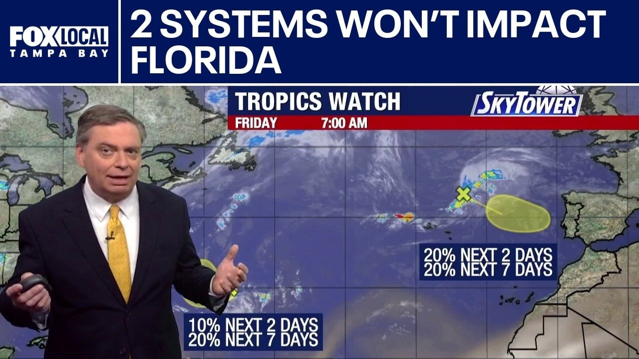 2 Atlantic tropical systems being monitored