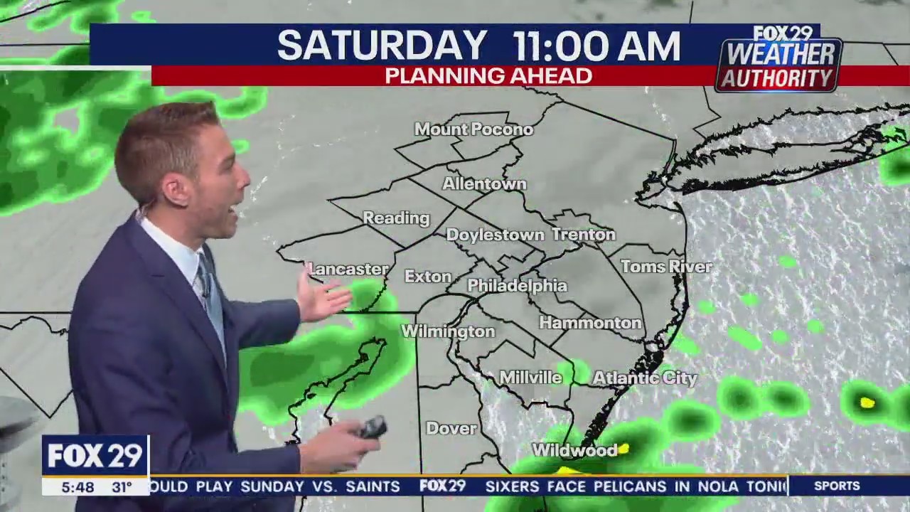 Weather Authority: 5 a.m. Friday update