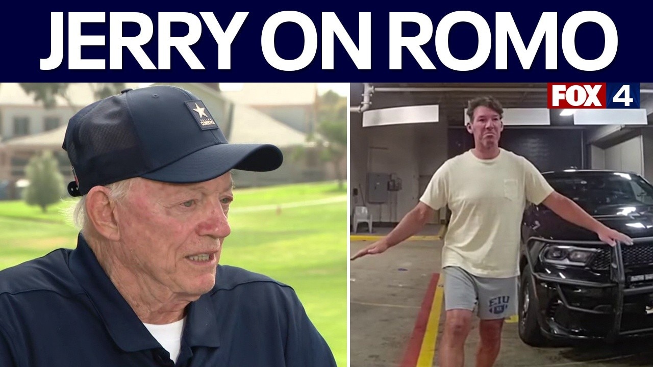 Jerry Jones on tinting AT&T Stadium windows, Romo arrest