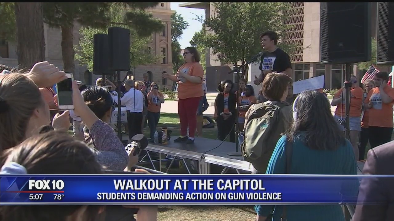 Students protest gun violence at State Capitol