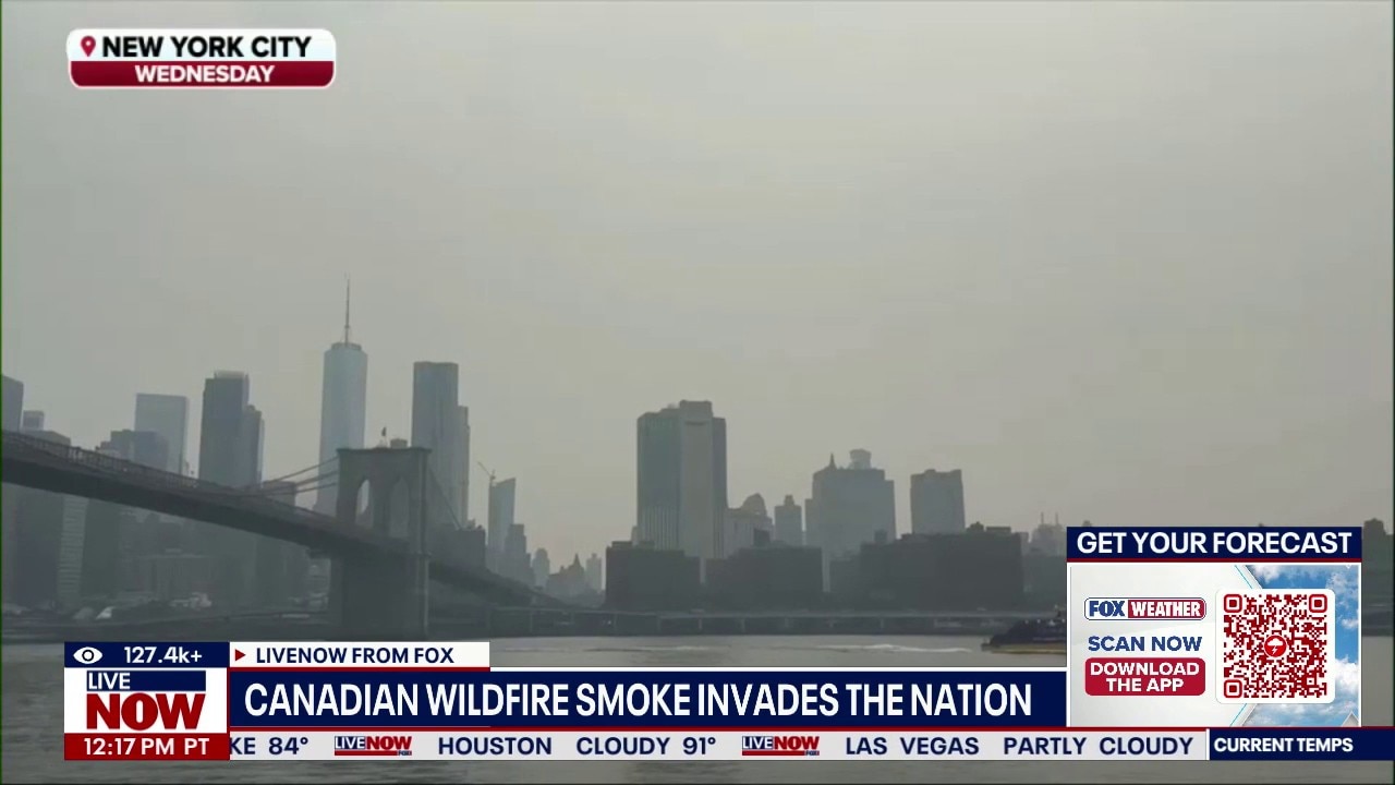 Canadian wildfire smoke blankets NYC