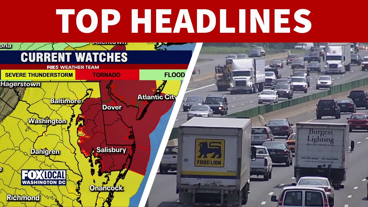 Severe weather watches; MVA October license plate deadline