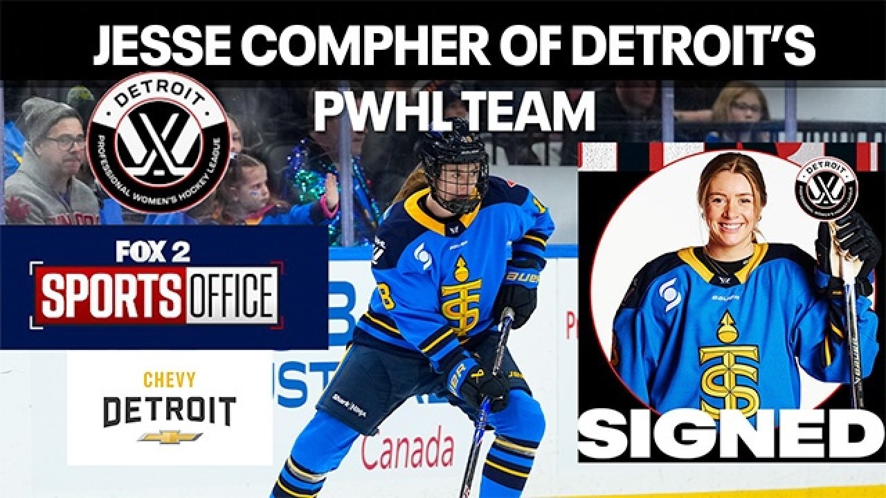 Jesse Compher from Detroit's new PWHL team joins The Sports Office