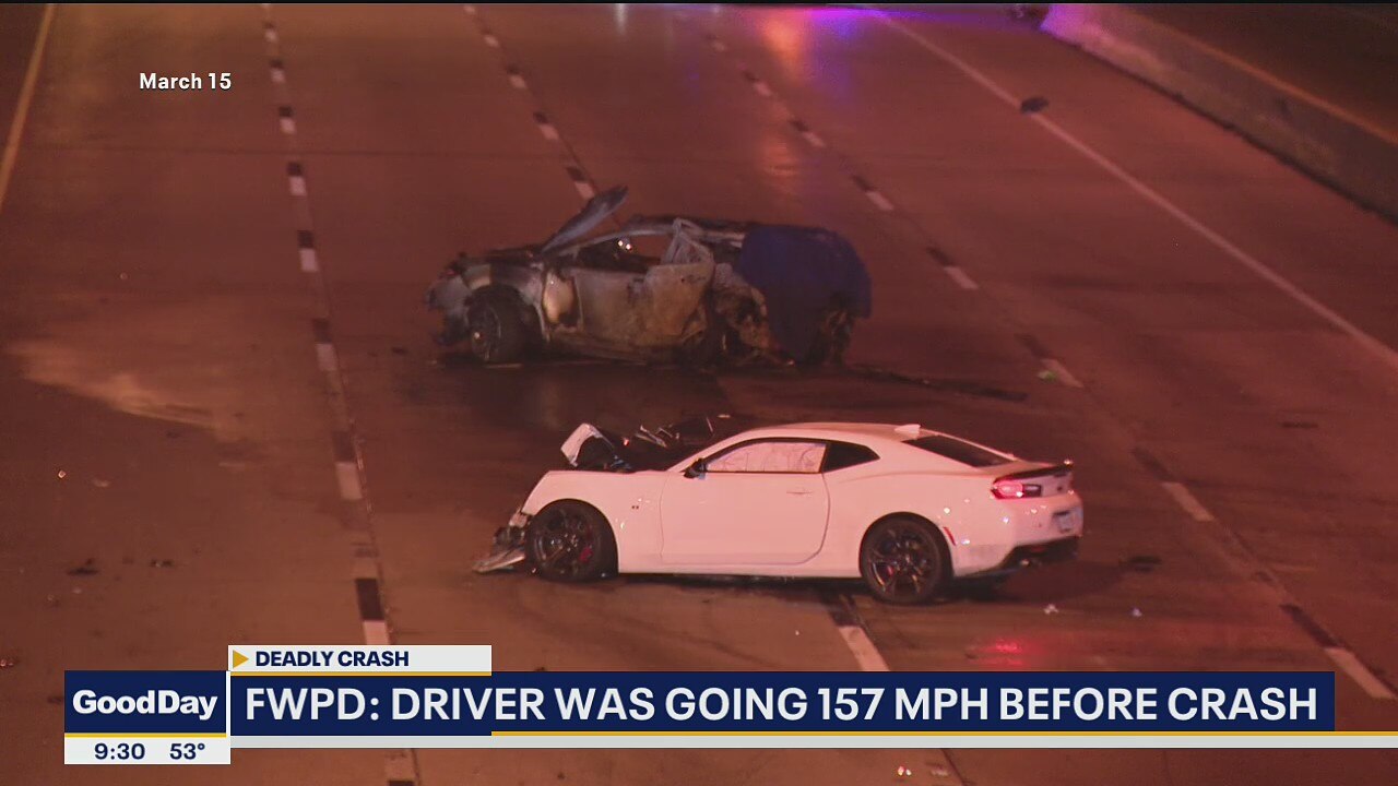 Man was driving 157 mph at time of deadly crash on I-20, Fort Worth police say