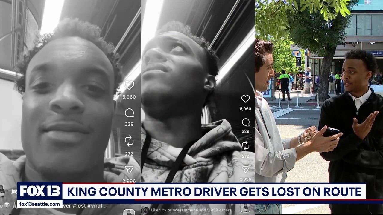 Viral video shows King County Metro bus driver getting lost