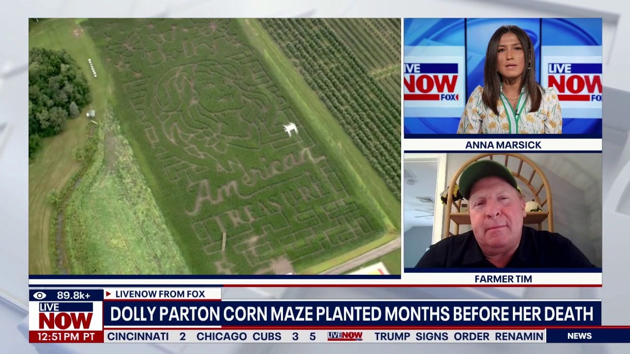 NJ farm planted Dolly Parton maze months before death