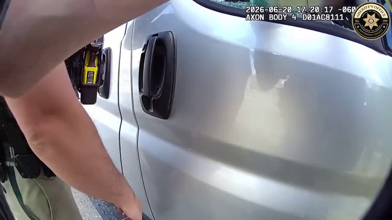 Dog rescued from hot van