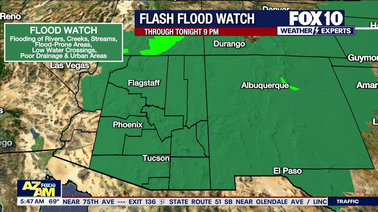 Hurricane Polo remnants move across Arizona