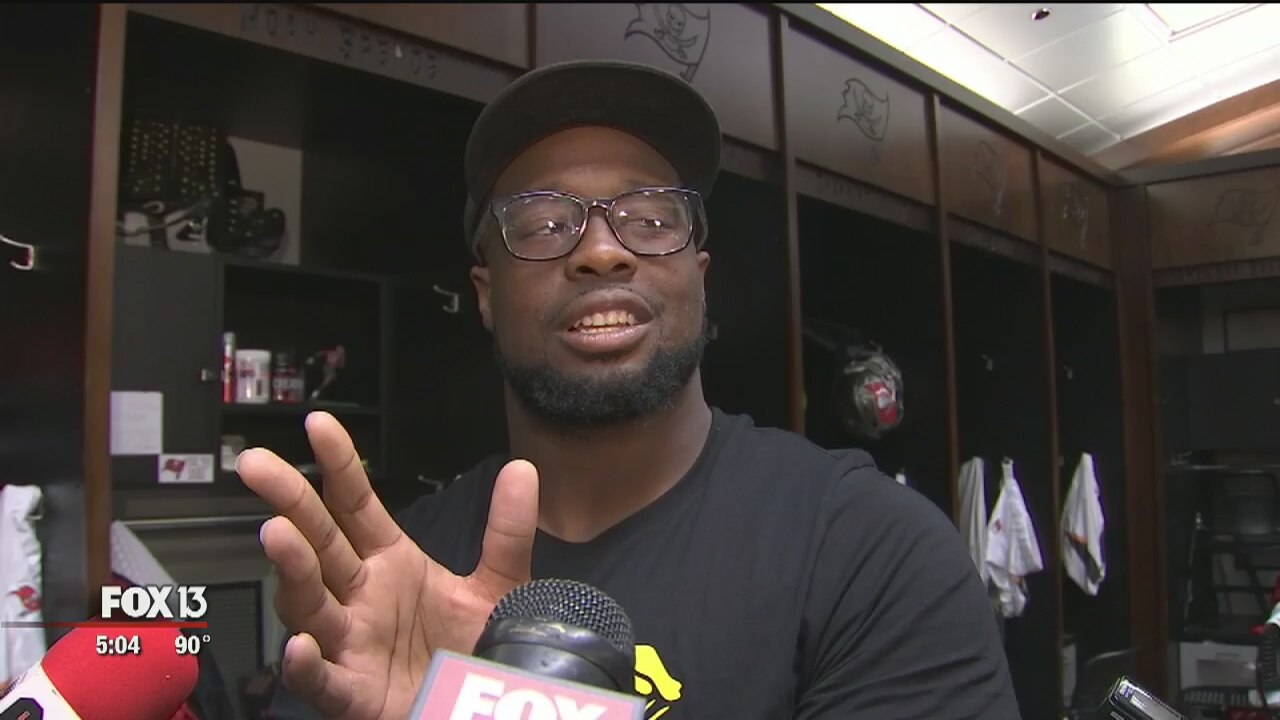 Bucs' McCoy reacts to president