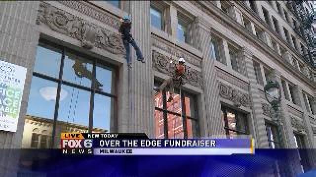Laura goes over the edge & returns to the ground
