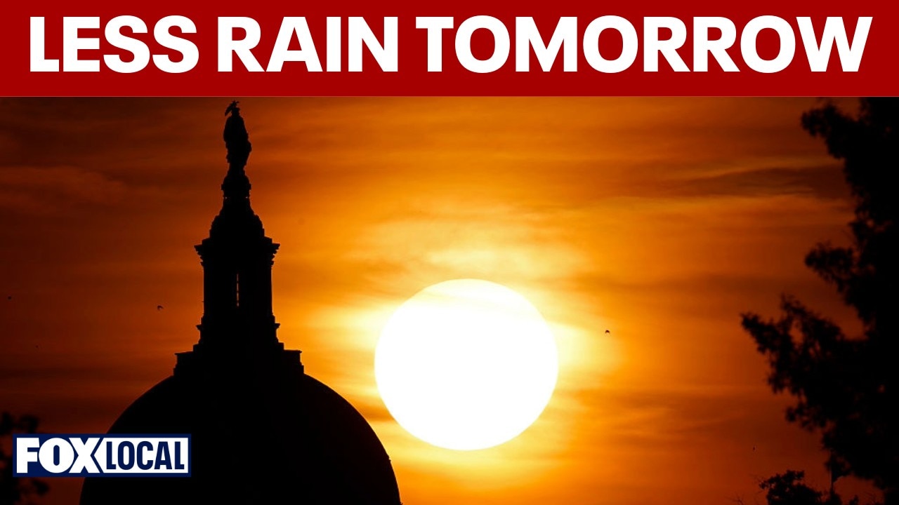 DC region catches a breather tomorrow before next wave of rain hits