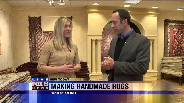 Laura talks about the steps of making a rug