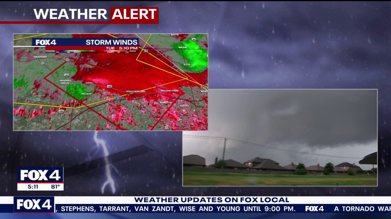 DFW Weather: Tornado observed near Mineral Wells