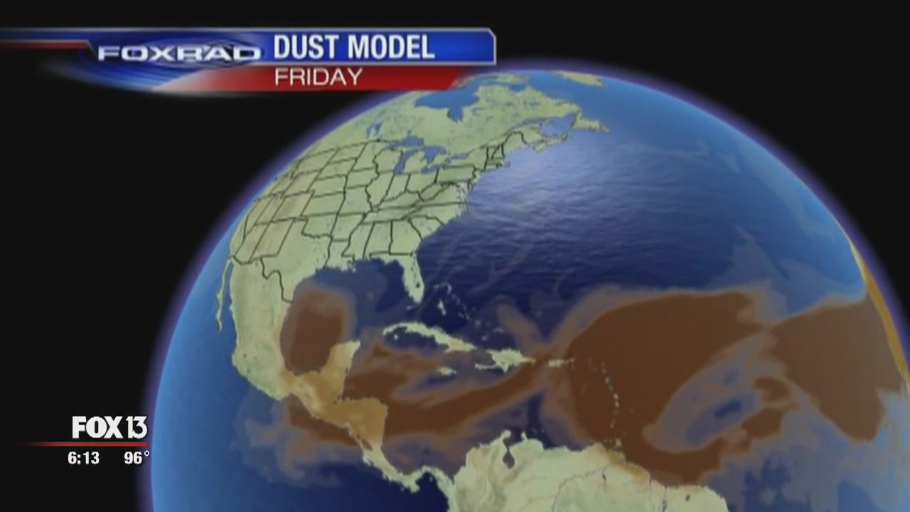 Dust from Sahara impacting Florida red tide