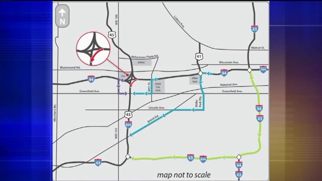 Zoo Interchange construction detours drivers to new destinations