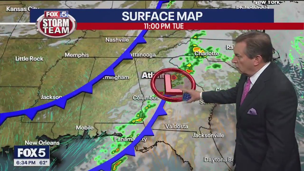 Tuesday evening forecast
