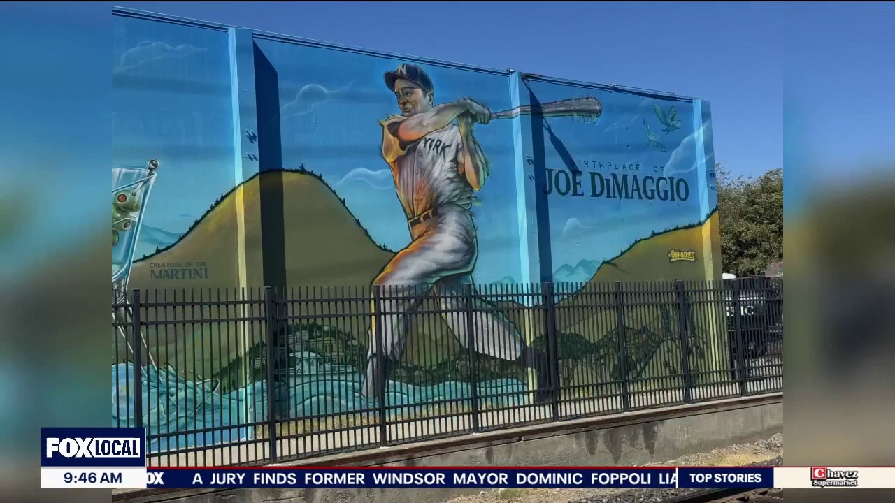 New Martinez mural honors Joe DiMaggio
