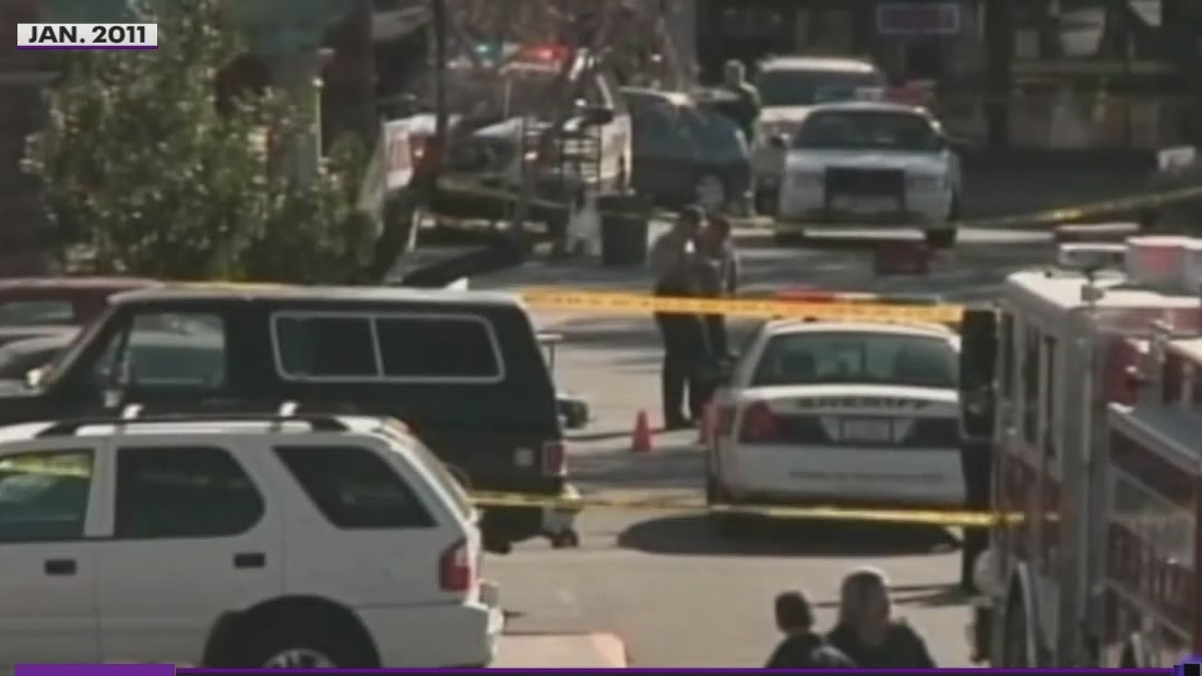 Former Representative Gabby Giffords' gun violence display stops in Houston