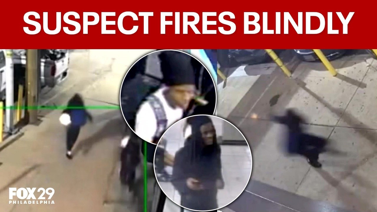 Gunman fires blindly while running down South Philadelphia street: video