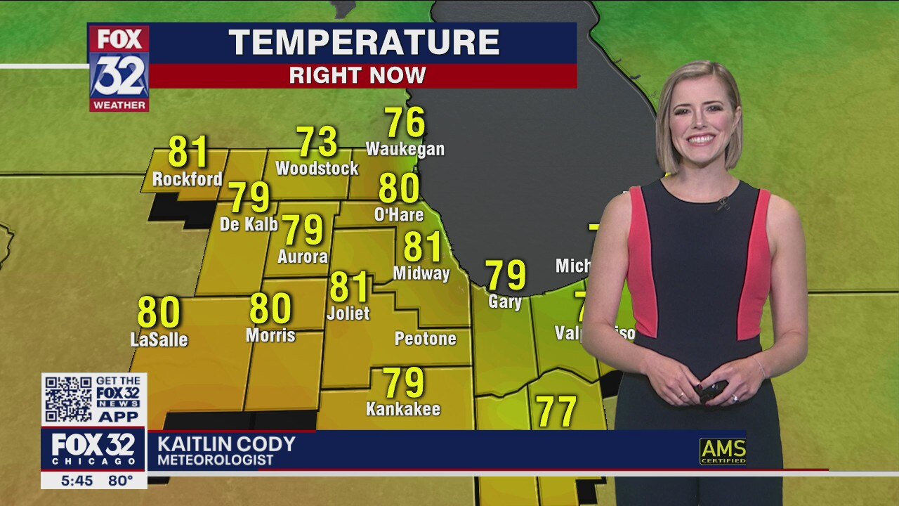 6 p.m. forecast for Chicagoland on May 26