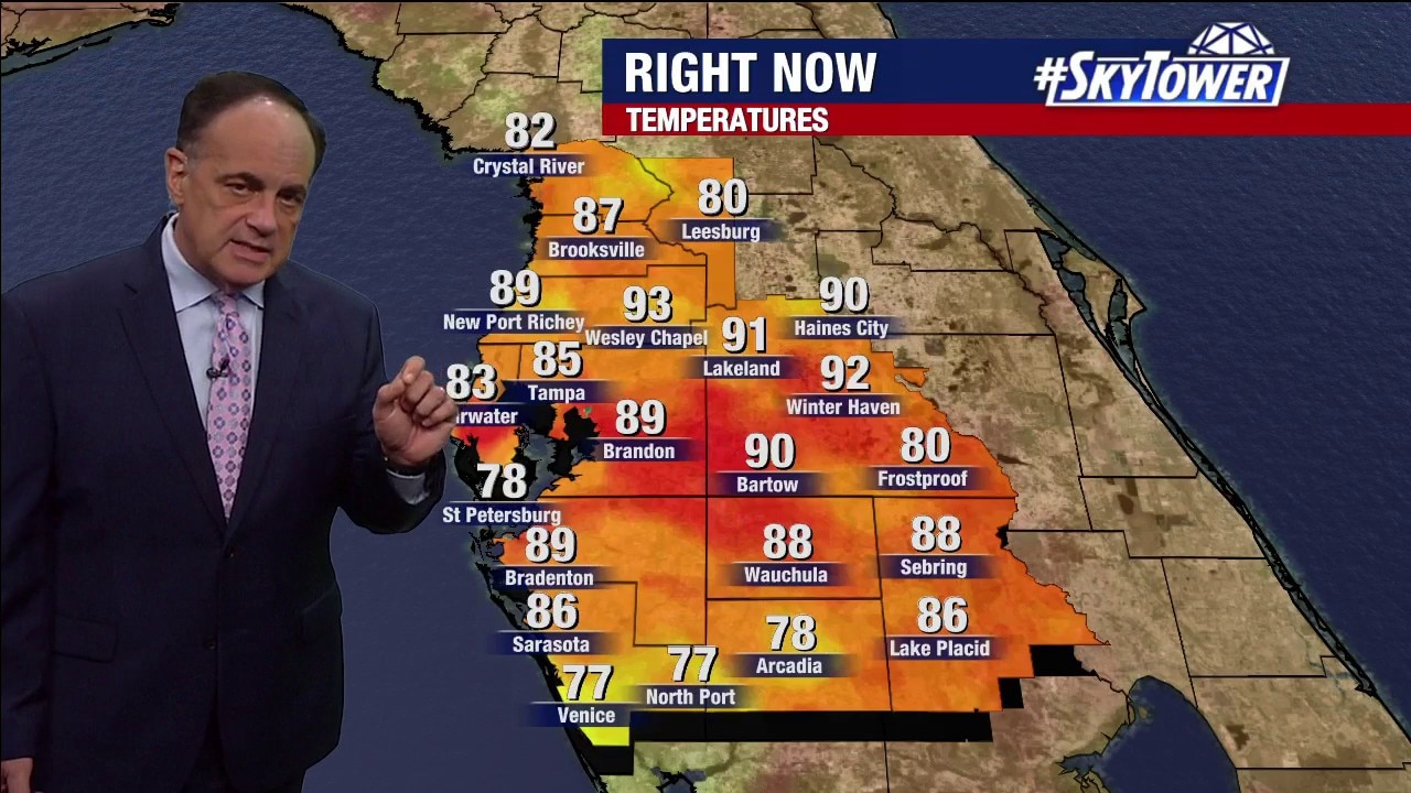 Tampa weather | Tuesday evening forecast