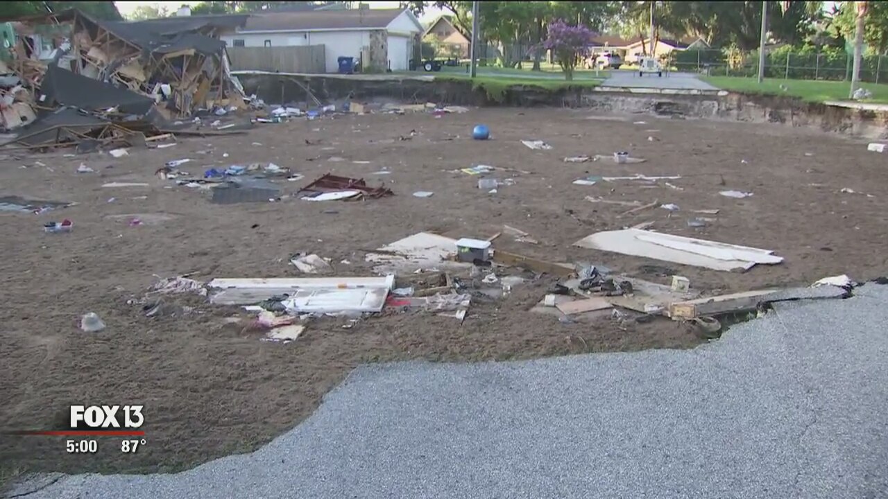 Water safety near sinkhole a concern for residents, officials