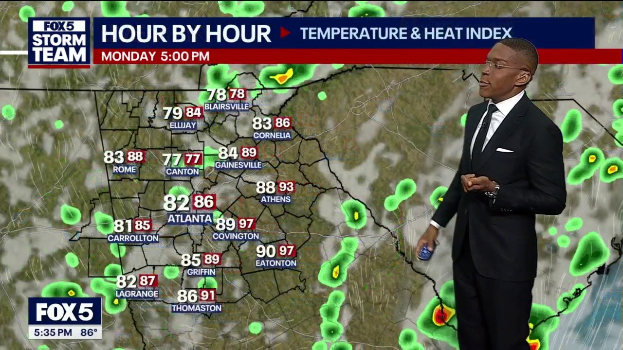 Monday evening forecast