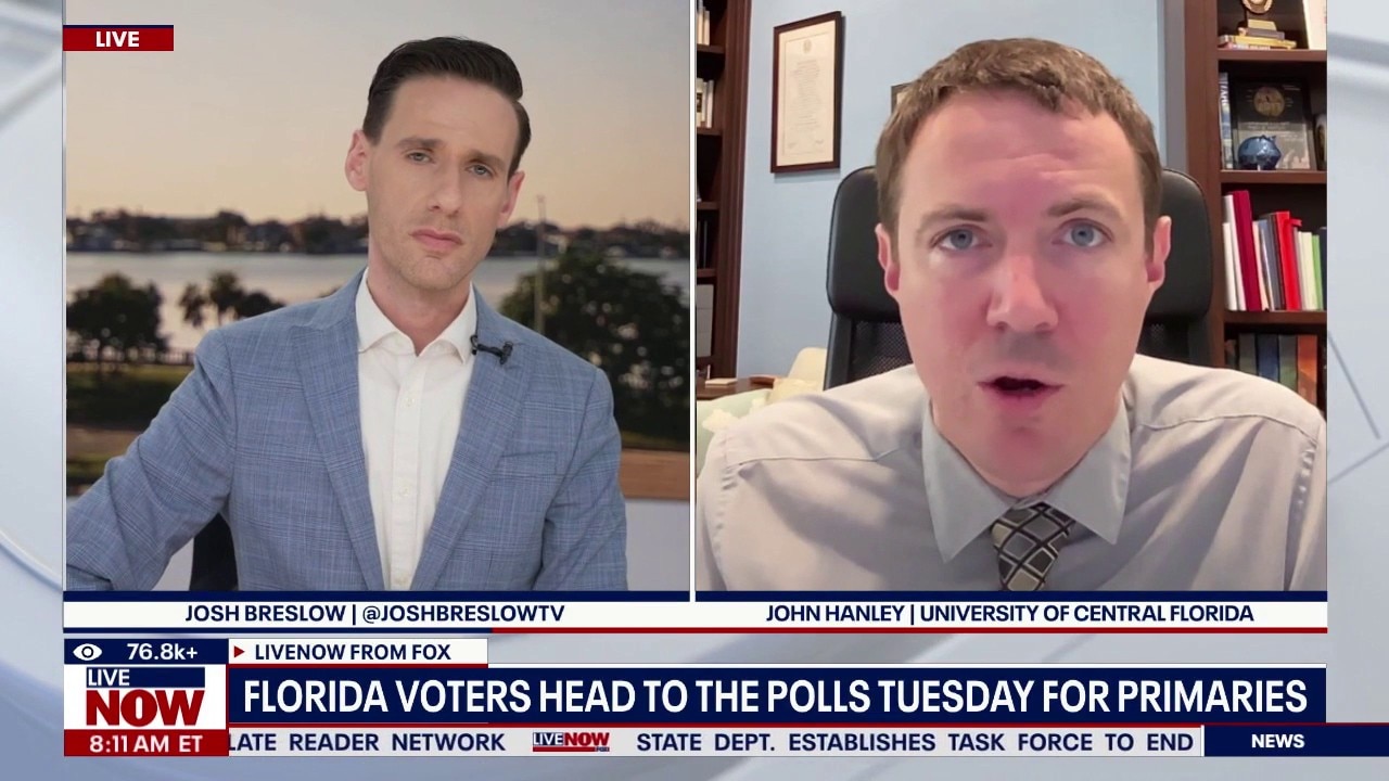 Florida voters head to polls Tuesday for primaries