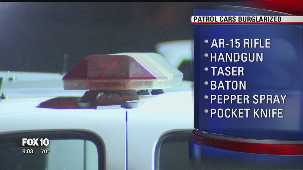 Weapons stolen from cars at Phoenix police stations