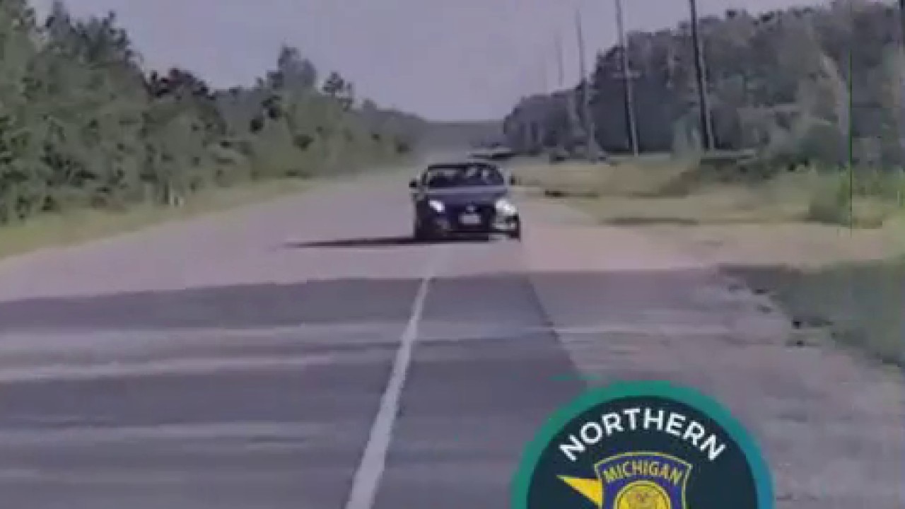 Allegedly drunk driver nearly runs MSP trooper off the road