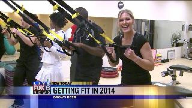 Laura works up a sweat the YMCA