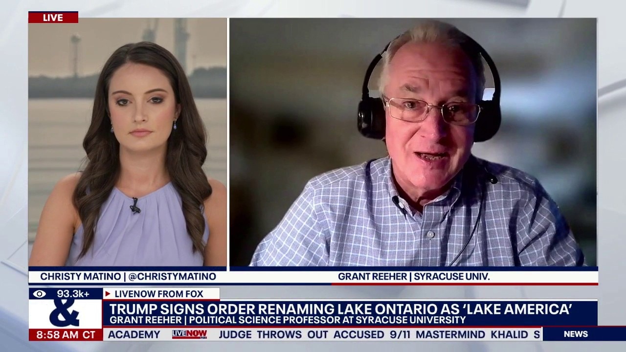 Trump signs order renaming Lake Ontario to Lake America