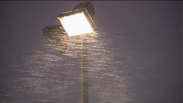 Snow falling quickly in Racine Co.