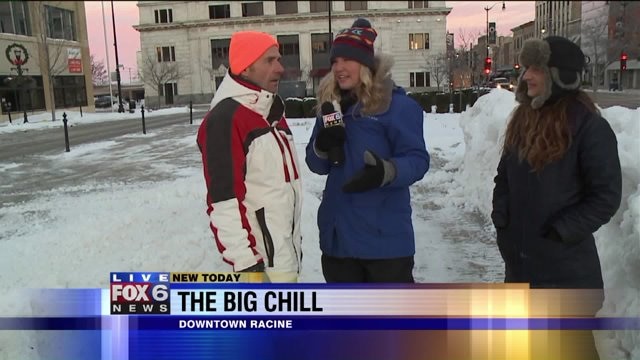 Laura gets an overview of Big Chill events in downtown Racine