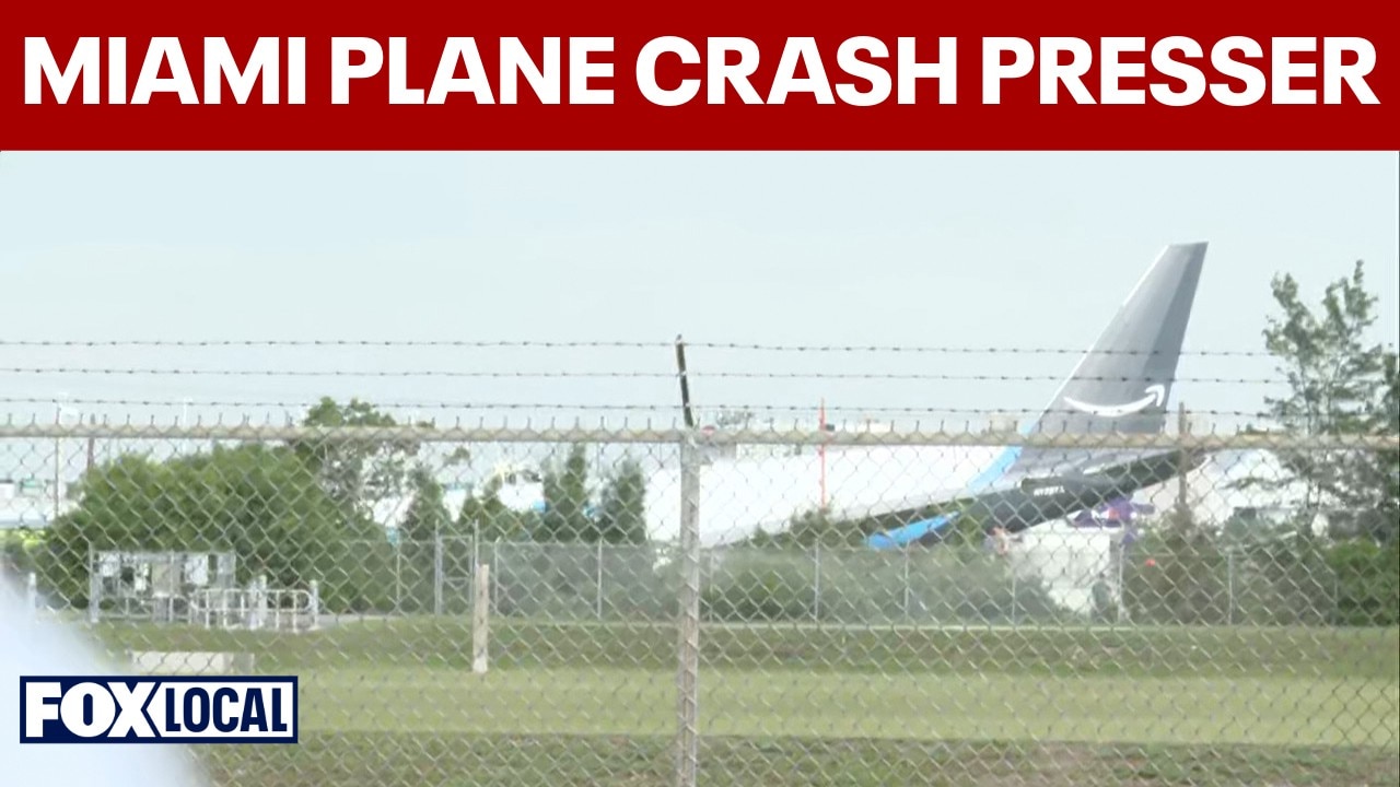 FULL: Amazon plane crash near Miami airport kills at least 5, strikes vehicles