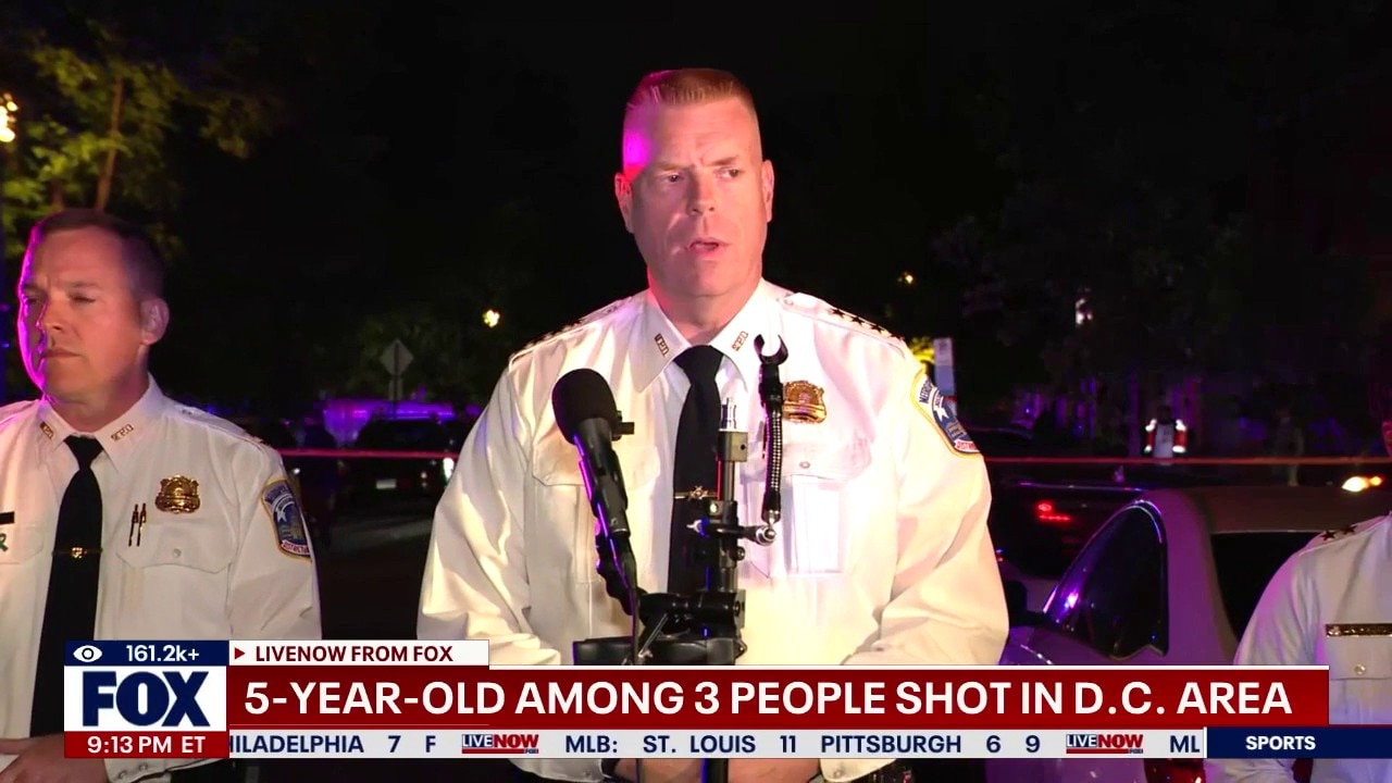 5-year-old child and 2 men injured after DC shooting 