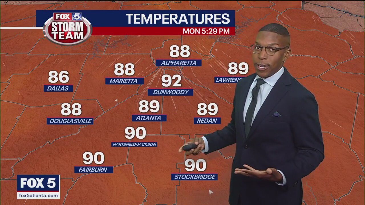 Monday evening forecast